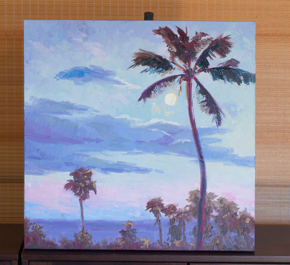 Coconut Moon by Karen E Lewis |  Context View of Artwork