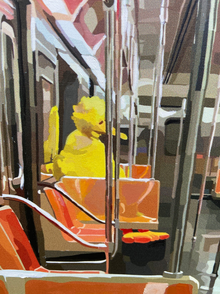 A Commuter by Keith Thomson |  Closeup View of Artwork