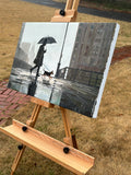 Original art for sale at UGallery.com | Happy Hour by Keith Thomson | $1,600 | mixed media artwork | 16' h x 24' w | thumbnail 2