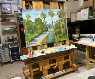 Jackson Creek Florida by Kent Sullivan |  Side View of Artwork 