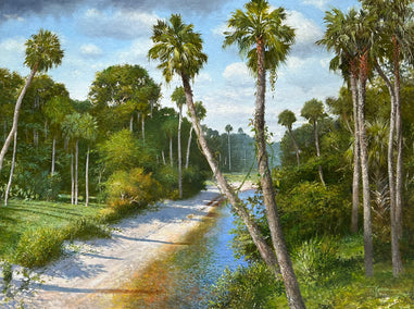 oil painting by Kent Sullivan titled Jackson Creek Florida