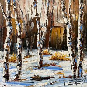 oil painting by Lisa Elley titled Winter Prelude