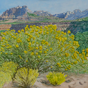 oil painting by Crystal DiPietro titled Zion View