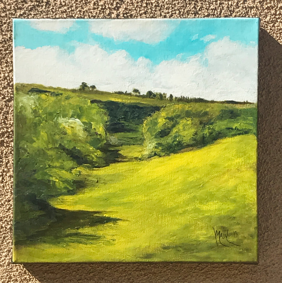 Afternoon in Tuscany by Mandy Main |  Closeup View of Artwork