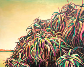 Original art for sale at UGallery.com | Points by Marie-Eve Champagne | $975 | acrylic painting | 24' h x 30' w