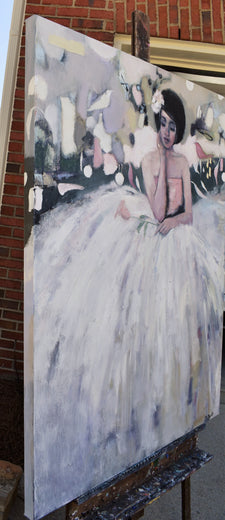 Seated In Perpetual Motion by Mary Pratt |  Side View of Artwork
