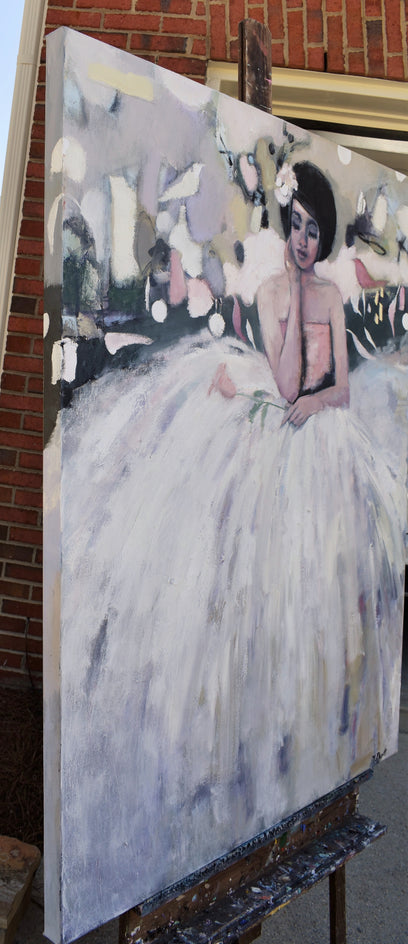 Seated In Perpetual Motion by Mary Pratt |  Side View of Artwork