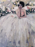 Original art for sale at UGallery.com | Seated In Perpetual Motion by Mary Pratt | $2,700 | oil painting | 48' h x 36' w | thumbnail 1