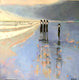 Original art for sale at UGallery.com | Tybee Stroll - Commission by Mary Pratt | $2,600 | oil painting | 36' h x 36' w | thumbnail 4
