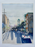 Original art for sale at UGallery.com | Shadow Play by Maurice Dionne | $475 | watercolor painting | 15' h x 12' w | thumbnail 2