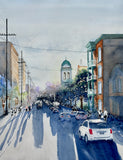 Original art for sale at UGallery.com | Shadow Play by Maurice Dionne | $475 | watercolor painting | 15' h x 12' w | thumbnail 1