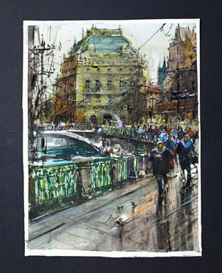 Winter Coming in Prague by Maximilian Damico |  Context View of Artwork 
