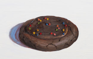 Chocolate Frosted Cookie by McGarren Flack |   Closeup View of Artwork 