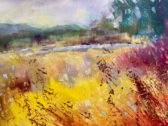 Autumn Hues by Melissa Gannon |   Closeup View of Artwork