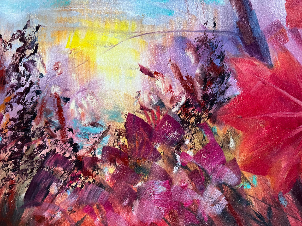 Singing Colors by Melissa Gannon |  Closeup View of Artwork