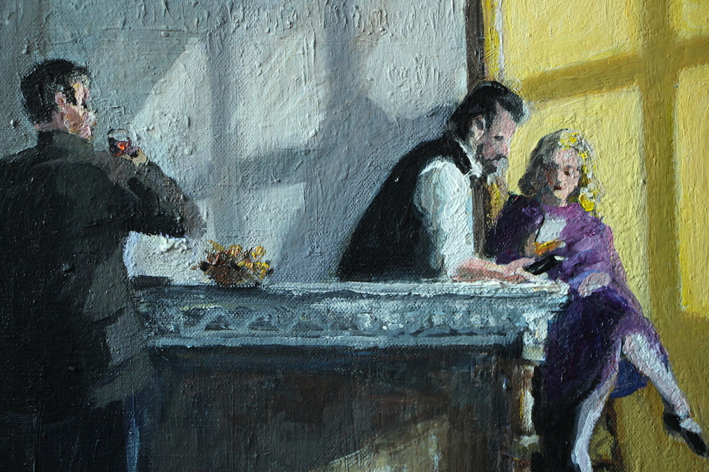 Morning Light by Bertrand Girard |  Closeup View of Artwork