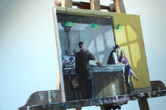 Original art for sale at UGallery.com | Morning Light by Bertrand Girard | $1,000 | acrylic painting | 13' h x 16' w | thumbnail 2