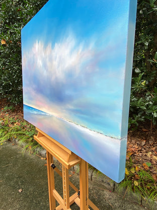 Beach Cloud by Nancy Hughes Miller |  Side View of Artwork 