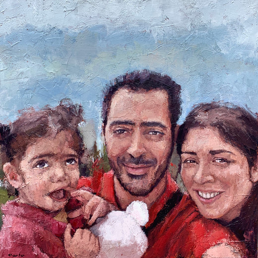 A Happy Memory - Commission by Nava Lundy |   Closeup View of Artwork