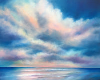 Original art for sale at UGallery.com | Shoreline Morning - Commission by Nancy Hughes Miller | $6,500 | oil painting | 48' h x 60' w | thumbnail 1