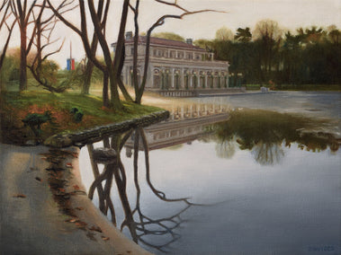 oil painting by Nick Savides titled Morning Reflections
