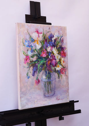 Spring Bouquet by Oksana Johnson |  Side View of Artwork 