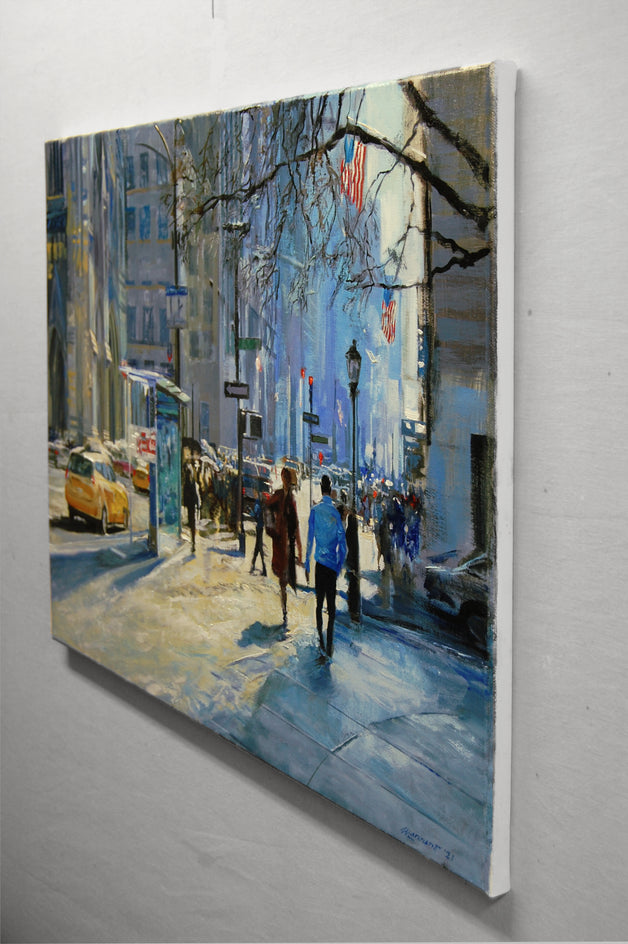 58th And 5th by Onelio Marrero |  Side View of Artwork