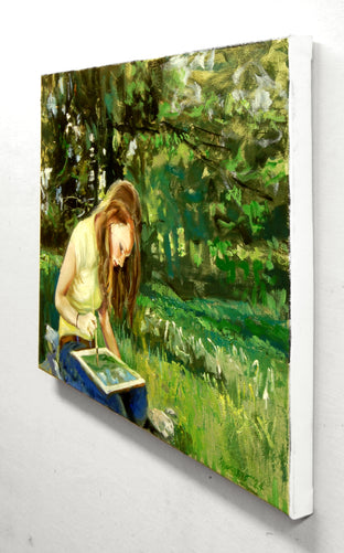 Plein Air in the Spring by Onelio Marrero |  Side View of Artwork 