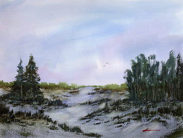 watercolor painting by Posey Gaines titled Wilderness Mood