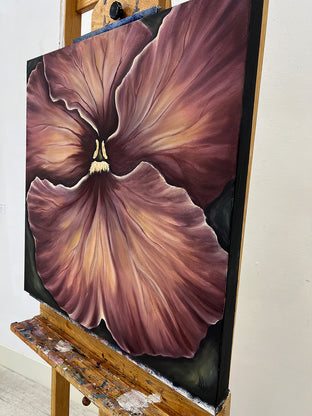 Pansy Passion 2 by Pamela Hoke |  Side View of Artwork 