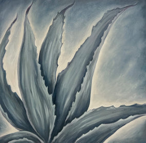 Original art for sale at UGallery.com | Soft Agave by Pamela Hoke | $1,300 | oil painting | 24' h x 24' w