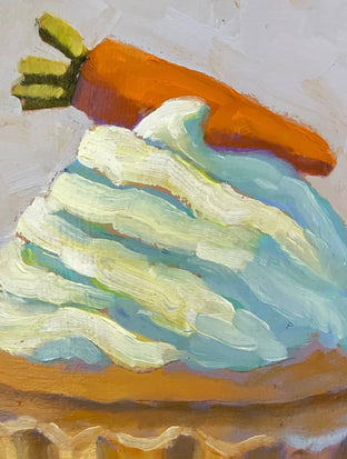 Carrot Cupcake by Pat Doherty |   Closeup View of Artwork 