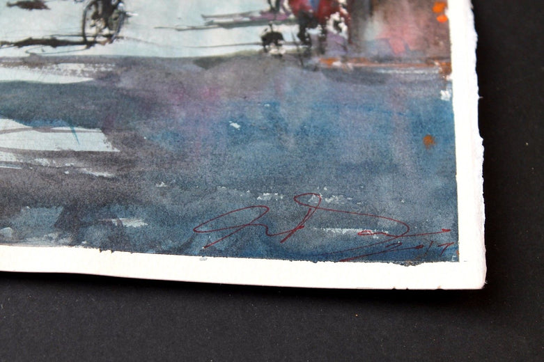 Morning in Trafalgar by Maximilian Damico |  Side View of Artwork