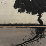 Original art for sale at UGallery.com | Raggiungendoti by Shari Lyon | $2,700 | encaustic artwork | 18' h x 36' w | thumbnail 4