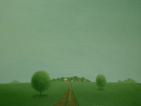 Original art for sale at UGallery.com | Headed to the Old Farm by Sharon France | $775 | acrylic painting | 12' h x 16' w