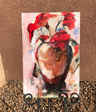 Blooming Red by Sharon Sieben |  Context View of Artwork 