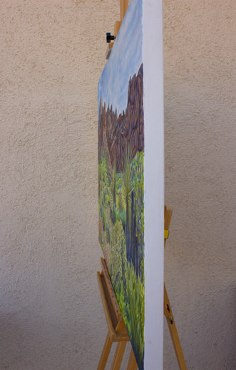 Highland Range by Crystal DiPietro |  Side View of Artwork