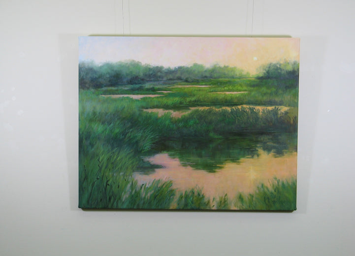 Solar Event over Marsh and Fen by Suzanne Massion |  Context View of Artwork