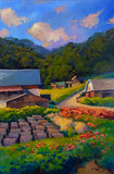 Original art for sale at UGallery.com | New Day by Sri Rao | $1,775 | acrylic painting | 36' h x 24' w | thumbnail 1