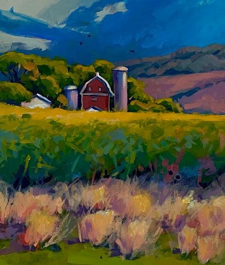 One Morning That Summer by Sri Rao |   Closeup View of Artwork