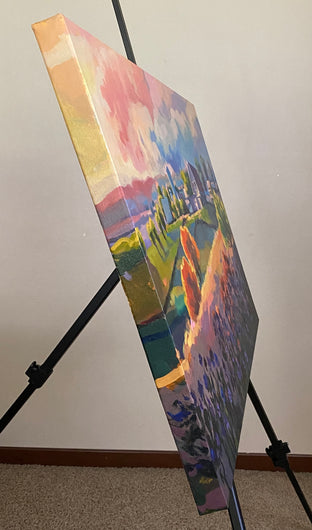 Sunset Retreat by Sri Rao |  Side View of Artwork 