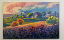 Original art for sale at UGallery.com | Sunset Retreat by Sri Rao | $1,800 | acrylic painting | 24' h x 36' w | thumbnail 3