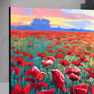 Poppy Sunset by Stanislav Sidorov |  Side View of Artwork 
