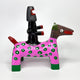 Original art for sale at UGallery.com | Pink Horse Bushranger by Stefan Mager | $400 | mixed media artwork | 8.6' h x 9.4' w | thumbnail 2
