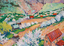 Original art for sale at UGallery.com | Spring in the Mountains, Tree Blossom by Suren Nersisyan | $1,200 | oil painting | 24' h x 30' w | thumbnail 4