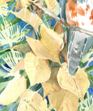 Original art for sale at UGallery.com | Belted Kingfisher and Foliage by Suren Nersisyan | $325 | watercolor painting | 16' h x 12' w | thumbnail 3