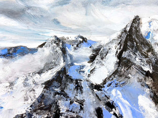 Cascading Ridge by Tiffany Blaise |   Closeup View of Artwork 