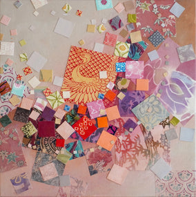 Original art for sale at UGallery.com | Lullabies by Tomo Mori | $1,025 | mixed media artwork | 12' h x 12' w