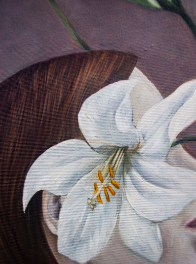 Lilium II by Agnieszka Potrzebnicka |   Closeup View of Artwork
