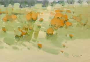Yellow Hill by Vahe Yeremyan |  Side View of Artwork 